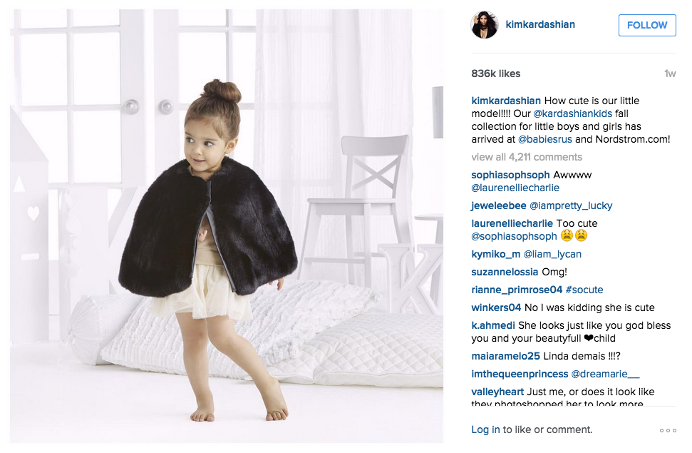 LLLC in Kim Kardashians Instagram feed
