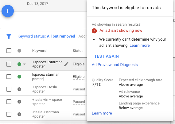 google-ads-keyword-quality-score