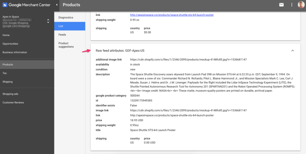 google-merchant-center-raw-feed-attributes