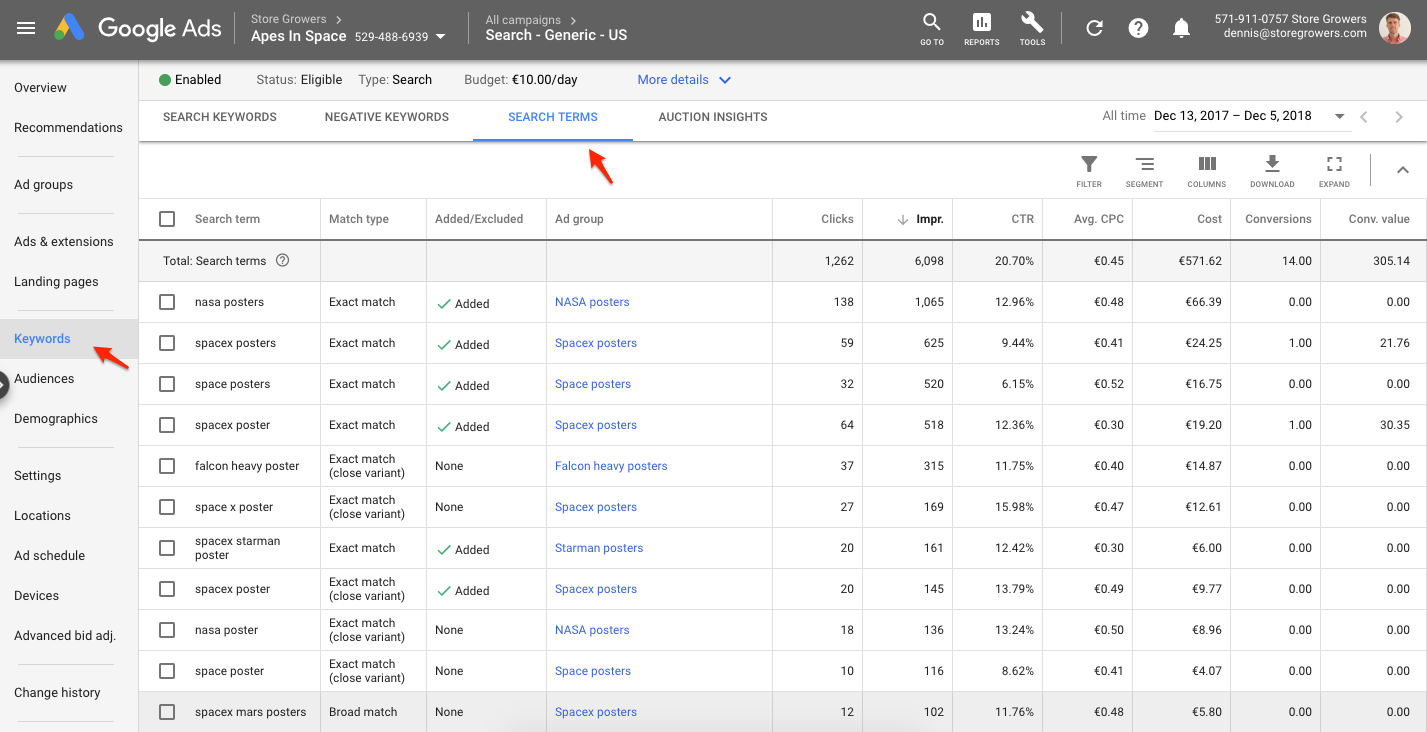 How To Do Keyword Research For Google Ads - Store Growers