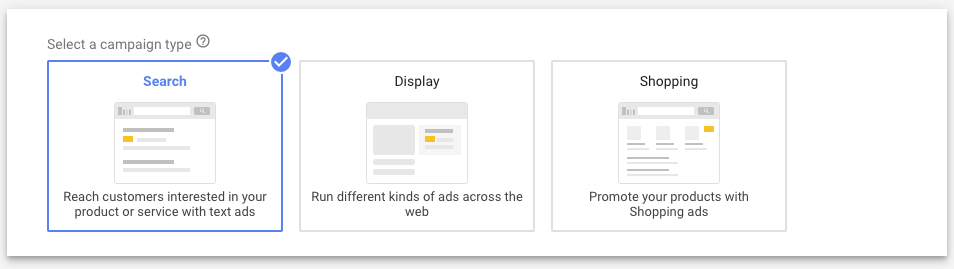 google ads network selection