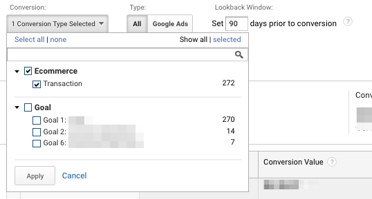 google-analytics-multi-channel-funnel-reports-conversion-type