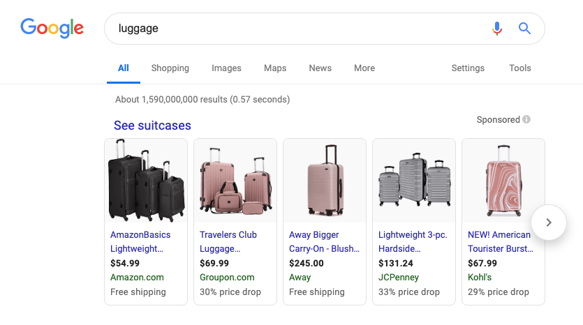 away-luggage-product-price-points