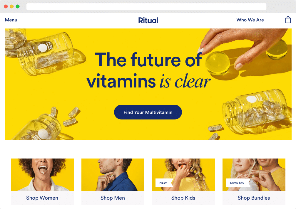 ritual.com homepage