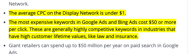 yellow highlighting landing page