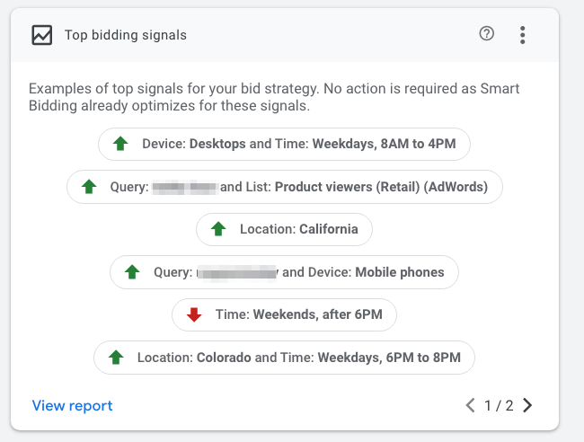 google bidding signals automation