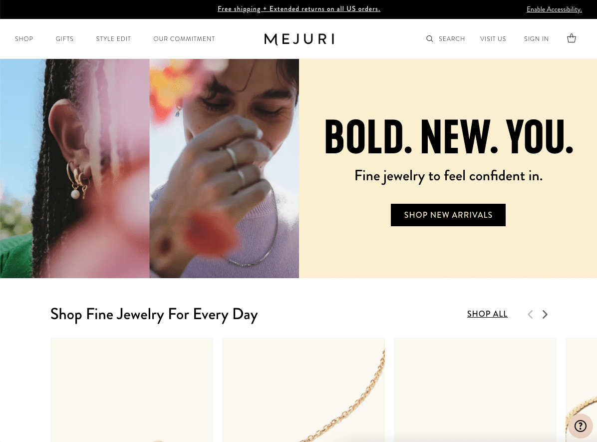 Mejuri website hot sale