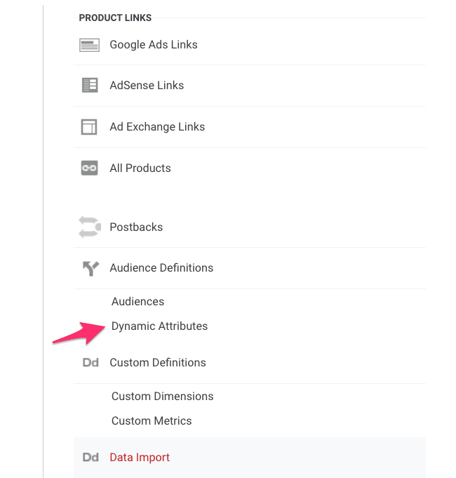 google analytics dynamic attributes