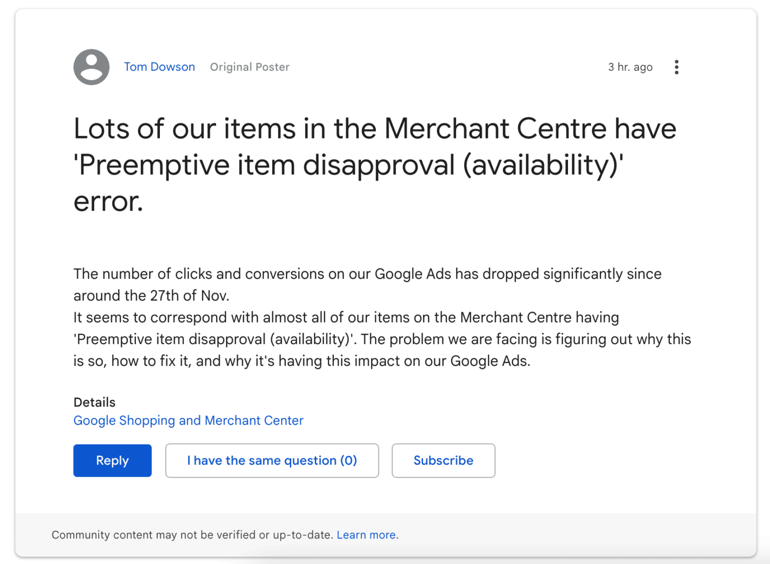 GOOGLE MERCHANT CENTER SUPPORT visual data 7