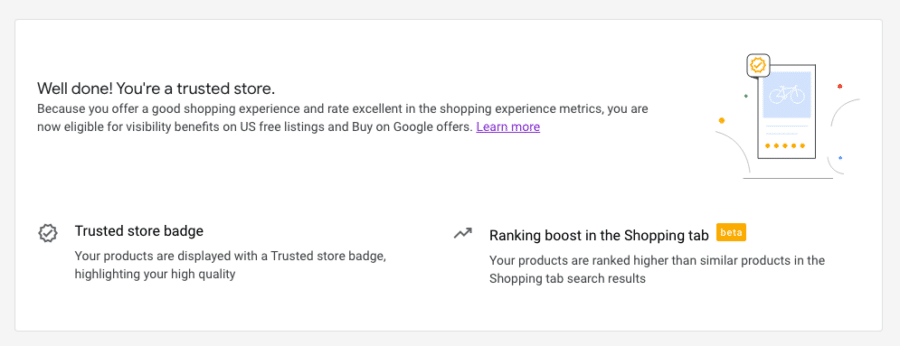 shopping experience scorecard trusted score badge