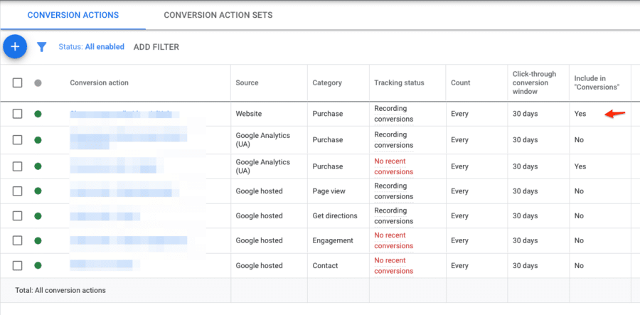 google conversion tracking