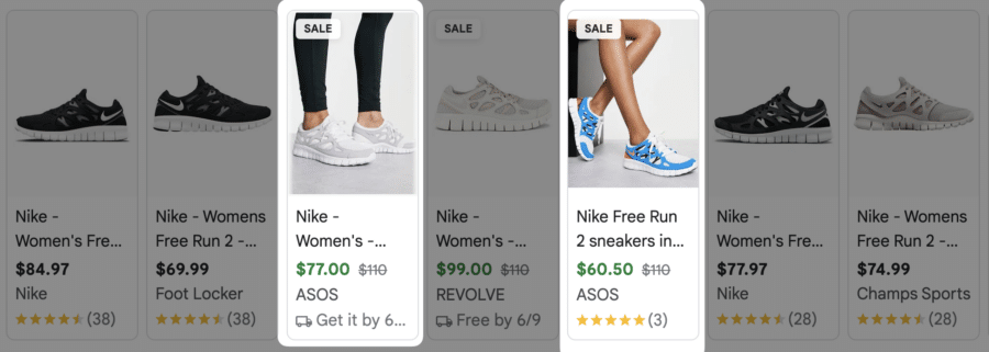 google shopping use lifestyle images