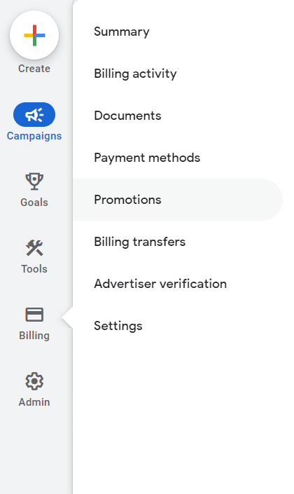 Billing in Google