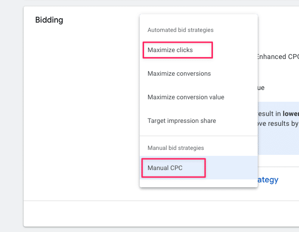 actual campaign bidding strategies